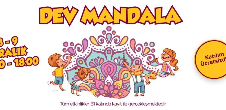 AVM’de Dev Mandala Boyama Etkinliği